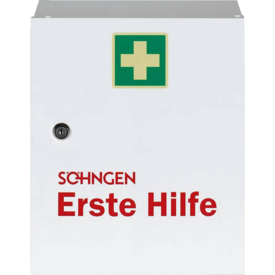 SÖHNGEN® Verbandschrank Heidelberg, DIN 13157, 1-türig, weiß, 302x362x140mm