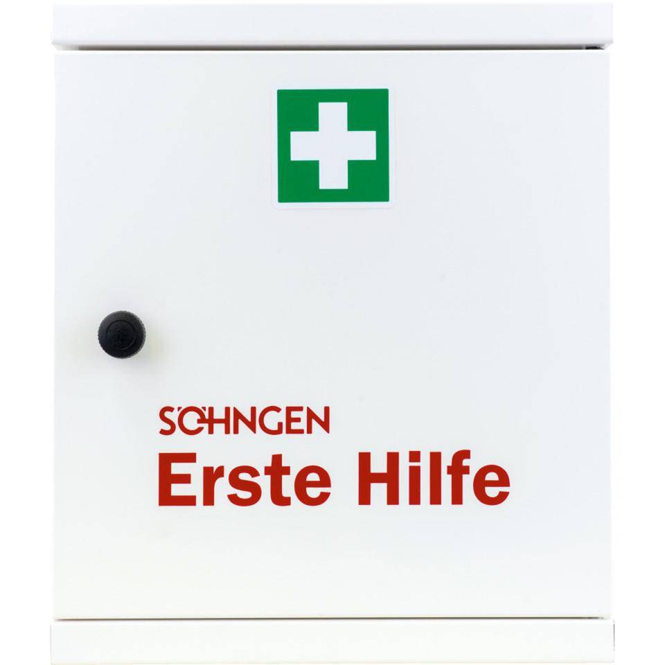 SÖHNGEN® Verbandschrank NovoLine 2, Füllung DIN 13169, weiß, 360x560x200mm