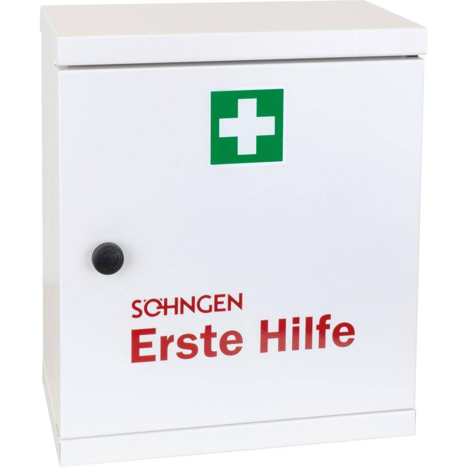 SÖHNGEN® Verbandschrank NovoLine 2, Füllung DIN 13169, weiß, 360x560x200mm