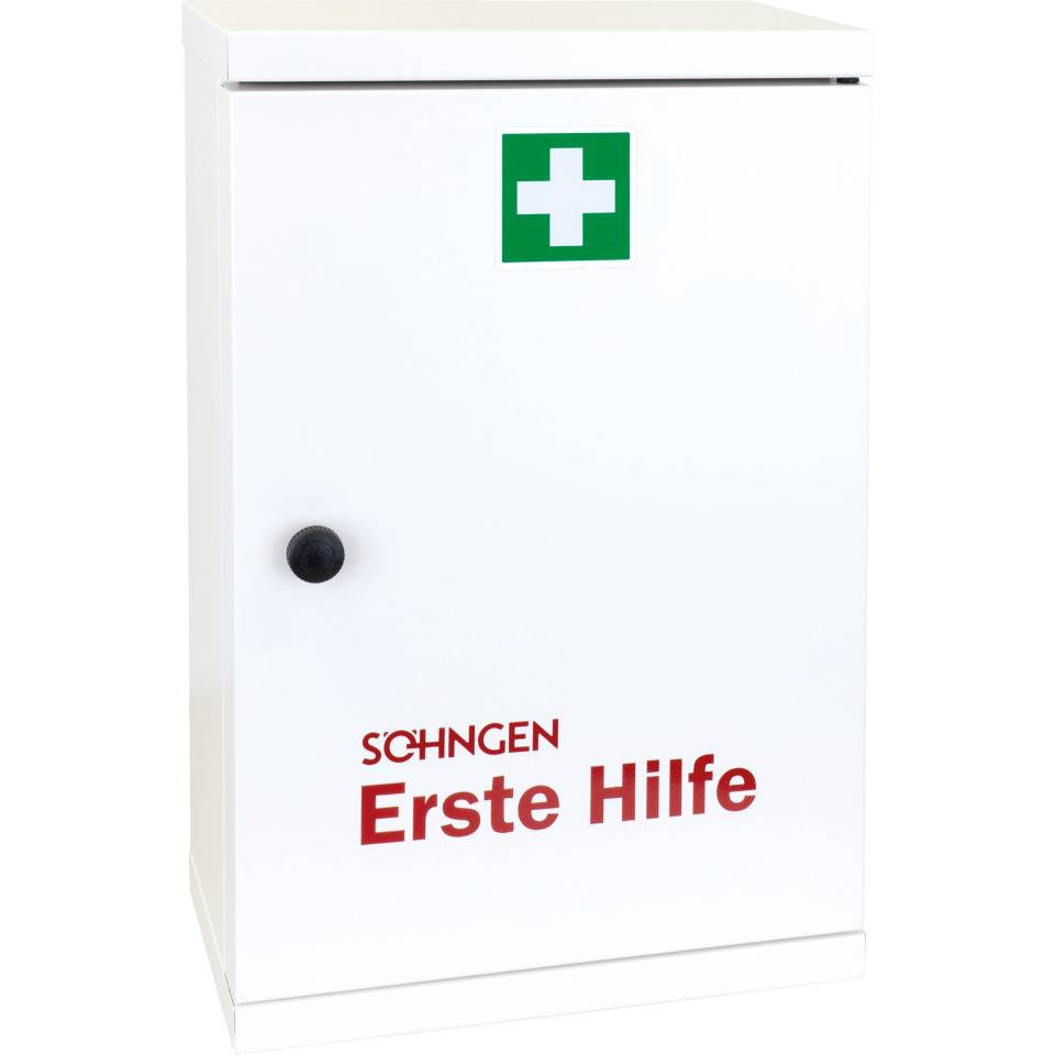 SÖHNGEN® Verbandschrank NovoLine 1, Füllung DIN 13157:2021, weiß, 360x420x200mm