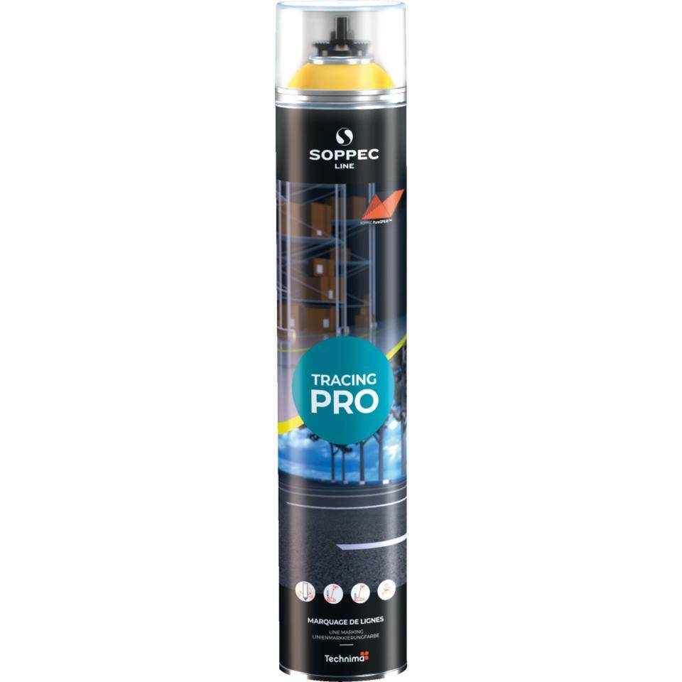 SOPPEC Bodenmarkierungsfarbe Tracing® Pro, gelb, 750ml