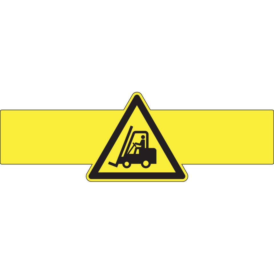 K.57 Bodenmarkierung Einzelstreifen Stapler,ISO,gelb,PC seidenm.,0,7mm,30x150cm
