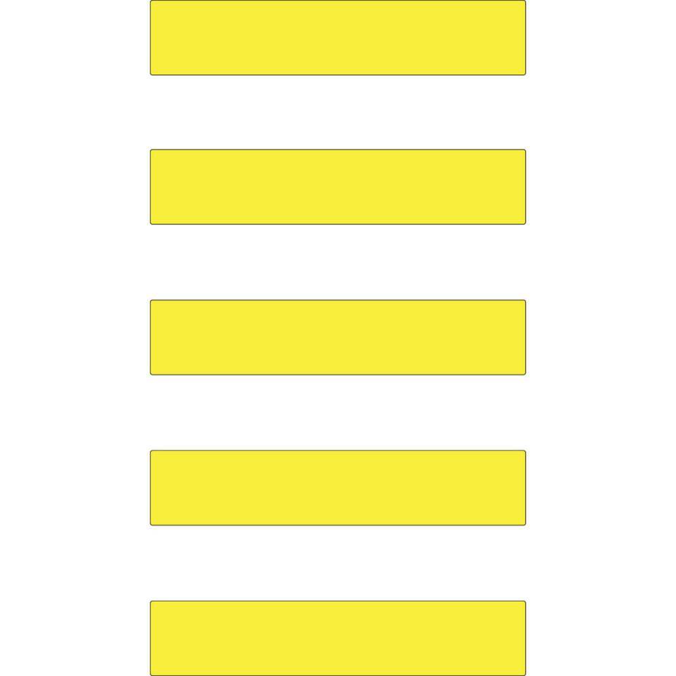 K.57 Bodenmarkierung Zebrastreifen,gelb,PC matt,Acrylat-Kl.,0,7mm,30x150cm,5/VE