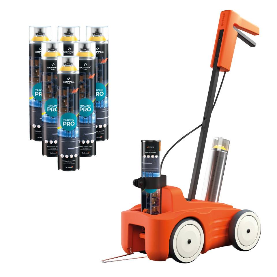 Vorteils-Set SOPPEC DRIVER™, inklusive SOPPEC Tracing Pro, gelb, 750ml, 6 Dosen