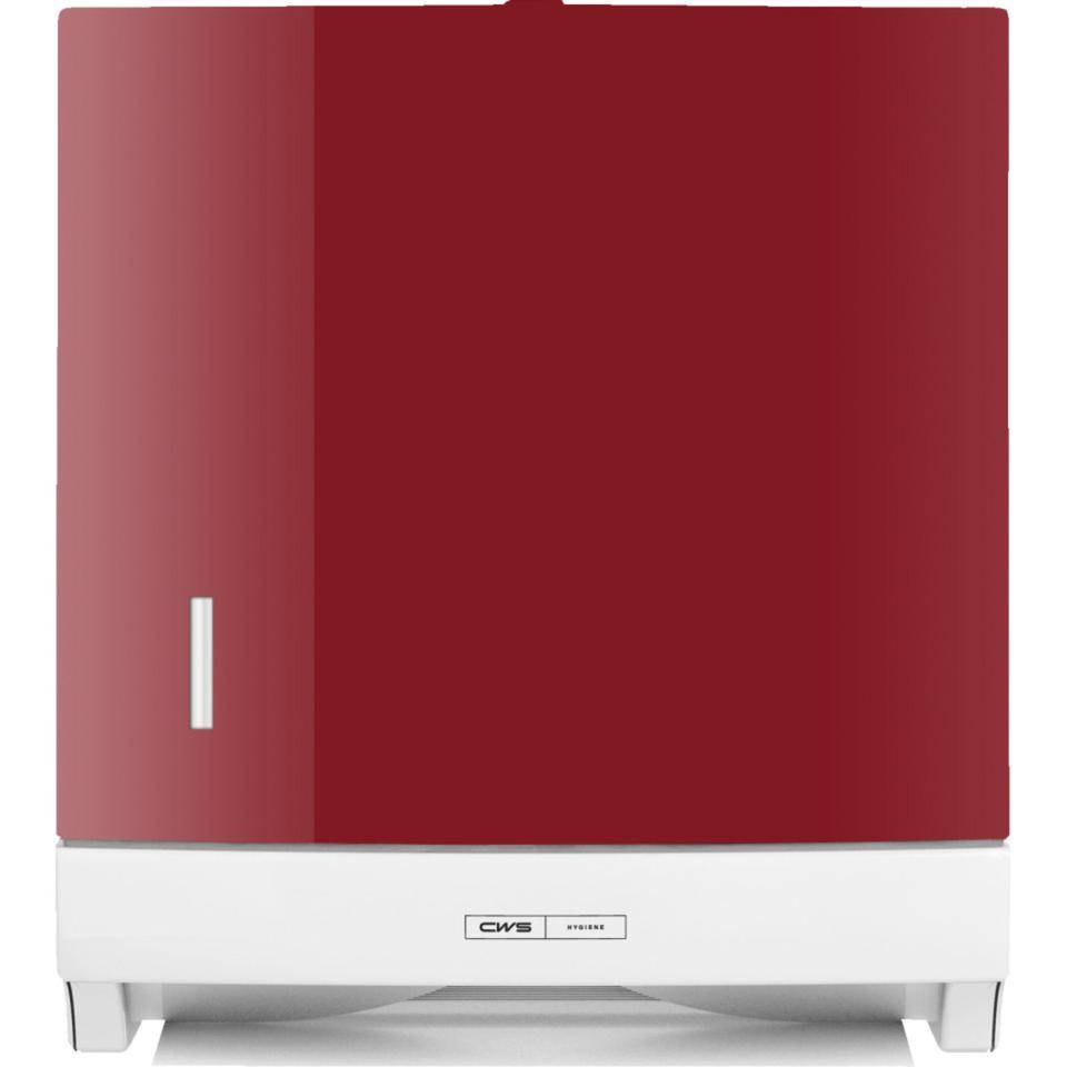 CWS Faltpapierspender Paradise Slim, rot, Kunststoff, 300 Blatt