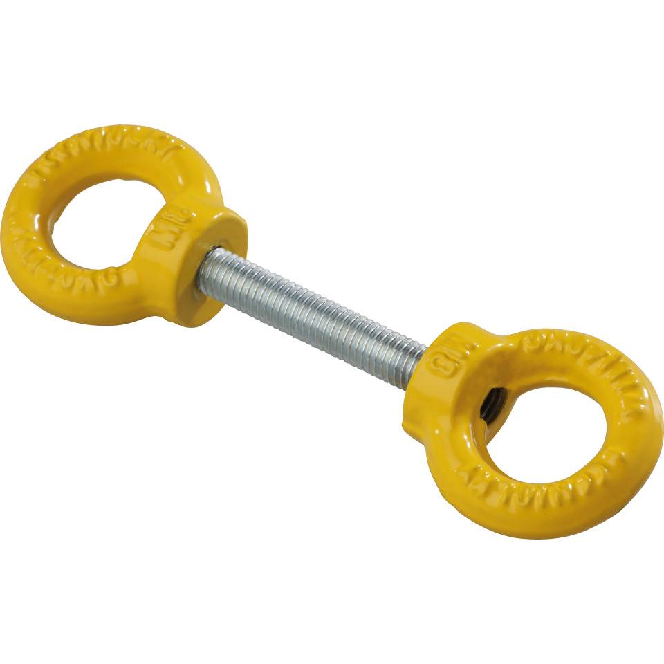 K.57 Ringösen-System f.Schutzpfosten Light,gelb,2 Ösen,Distanzst.,Gewindestange