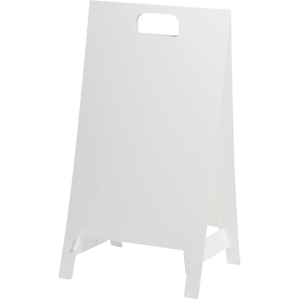 Aufsteller, blanko, zum Selbstbekleben/Selbstbeschriften, weiß, 350x650mm