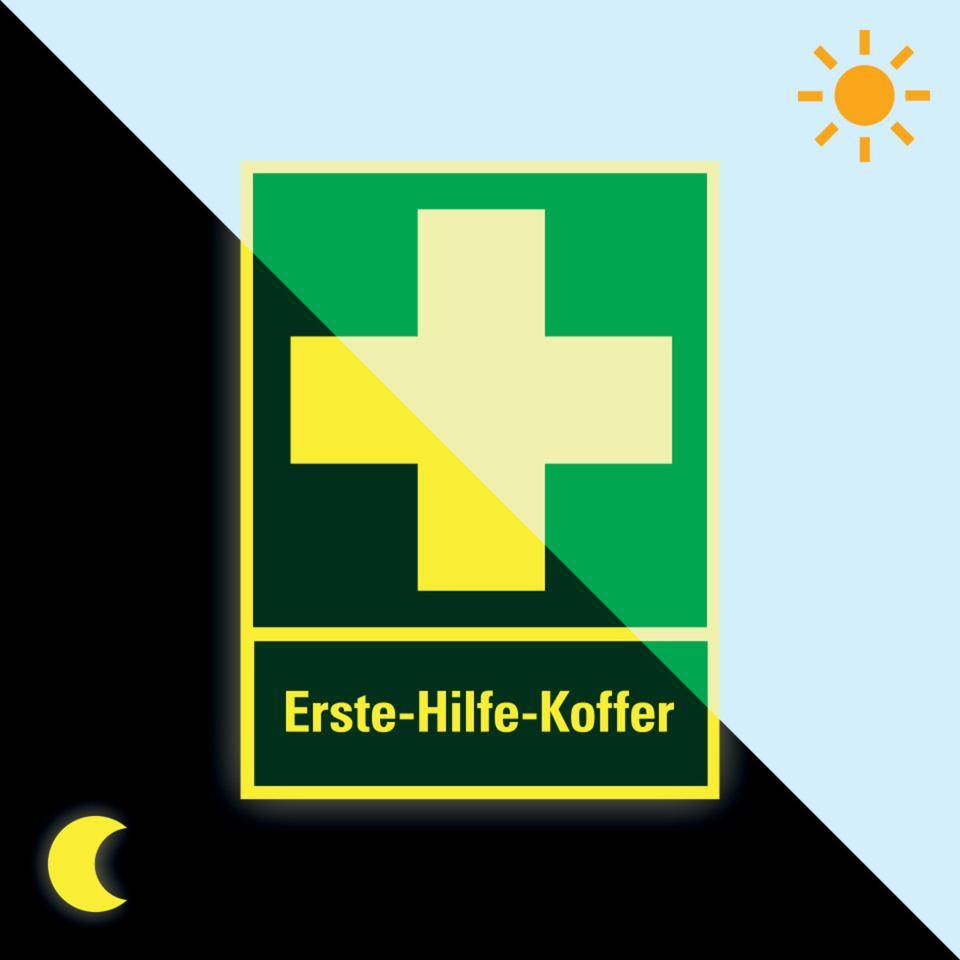 PERMALIGHT® power langnachleuchtend Rettungs-Kombi Erste-Hilfe-Koffer, ASR/ISO, Kunststoff, 300x400mm