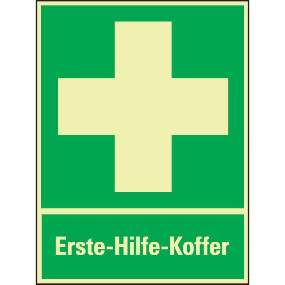 PERMALIGHT® power langnachleuchtend Rettungs-Kombi Erste-Hilfe-Koffer, ASR/ISO, Kunststoff, 300x400mm