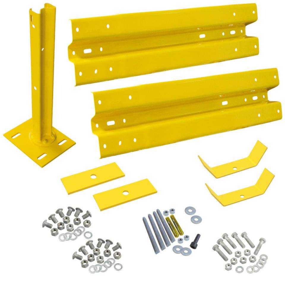 Ergänzungs-Set Sigma-Doppelplanken, zum Aufdübeln, Stahl, gelb, Baulänge 1,33m