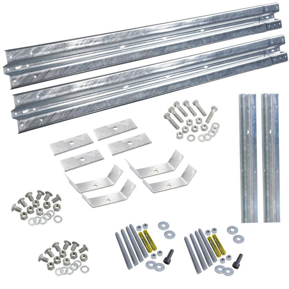 Ergänzungs-Set Sigma-Doppelplanken, zum Einrammen, Stahl, Baulänge 4m