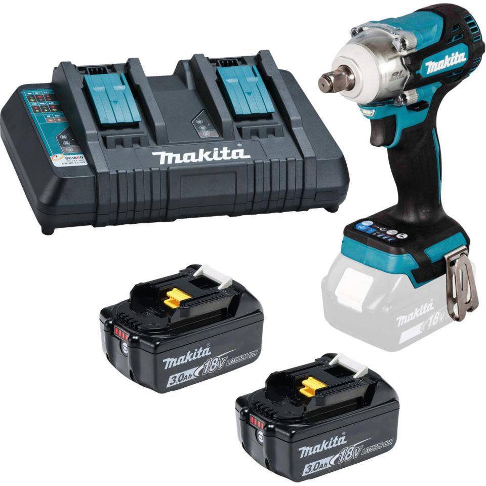 Vorteils-Set Makita Akku-Schlagschrauber, Schlagschrauber, Ladegerät, 2 Akkus