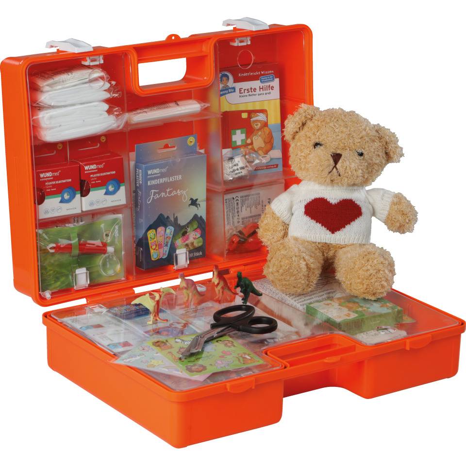 K.57 Erste-Hilfe-Koffer DUO für Kinder und Erwachsene, gemäß DIN 13157 u. Zusatzm.