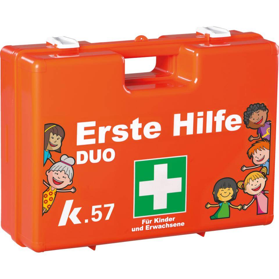 K.57 Erste-Hilfe-Koffer DUO für Kinder und Erwachsene, gemäß DIN13157 u. Zusatzm.