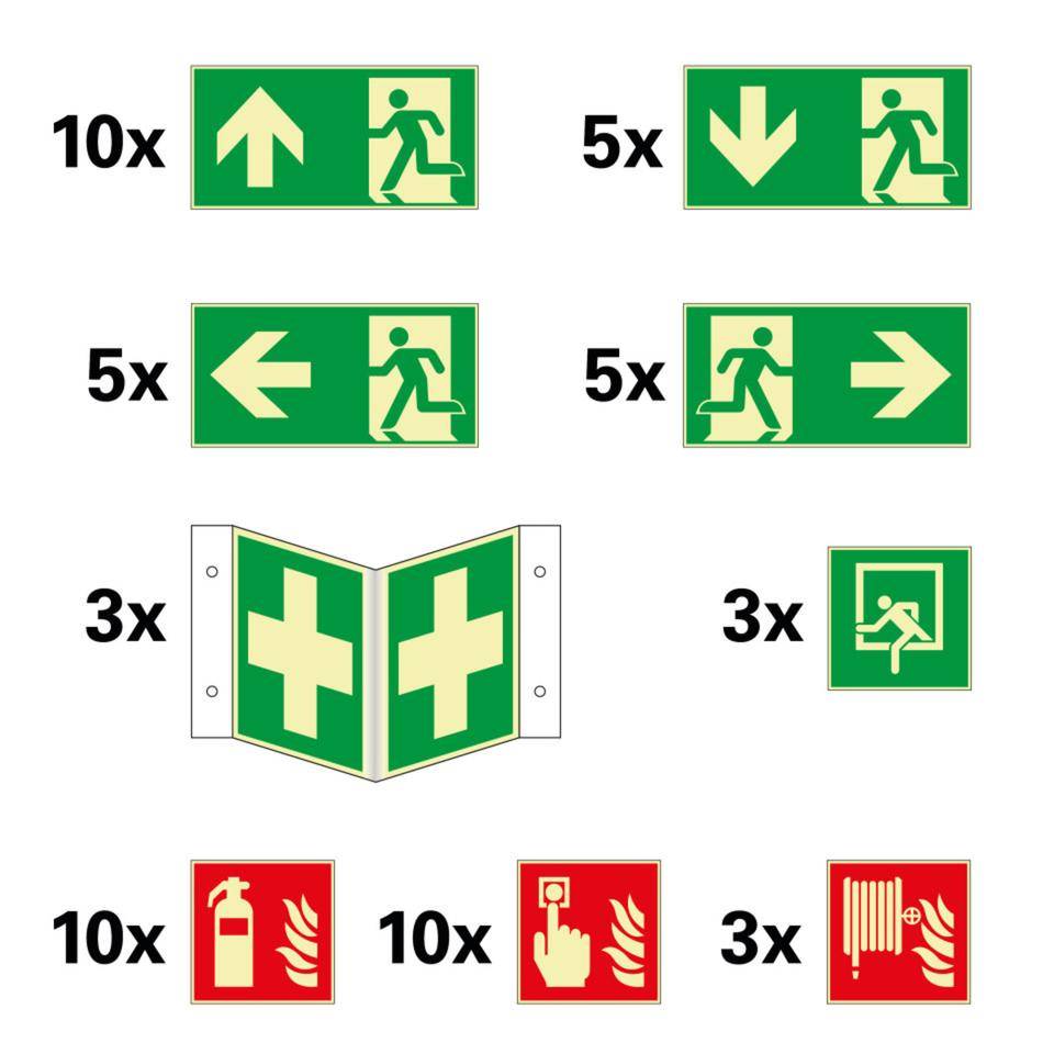 PERMALIGHT® power langnachleuchtend Austausch-Komplett-Set, 54-teilig