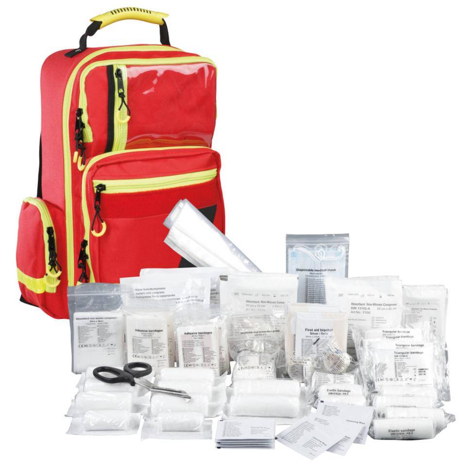 Erste-Hilfe-Rucksack PRO, mit K.57 Füllung gemäß ASR A4.3 (DIN 13169)