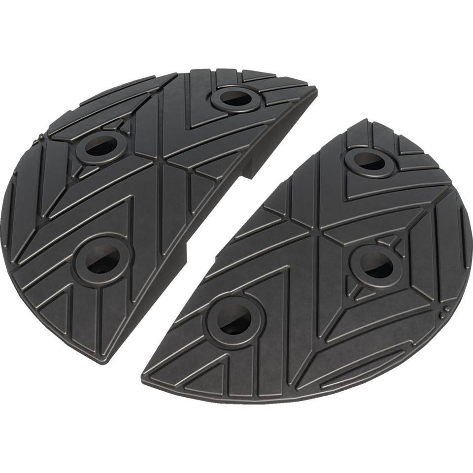 Tempo-Stopp-Ronde, Anfangs- und einem Endstück, schwarz, Ø 400mm, 50mm
