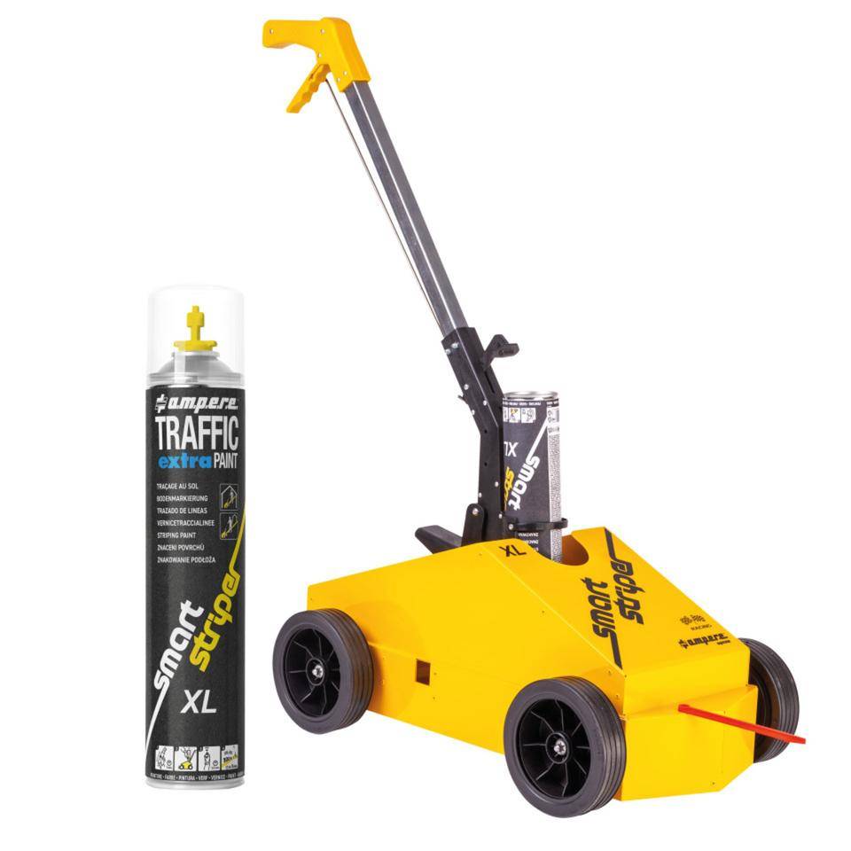 Vorteils-Set A.M.P.E.R.E. Smart Striper XL, inkl. 1x TRAFFIC extra Paint, gelb