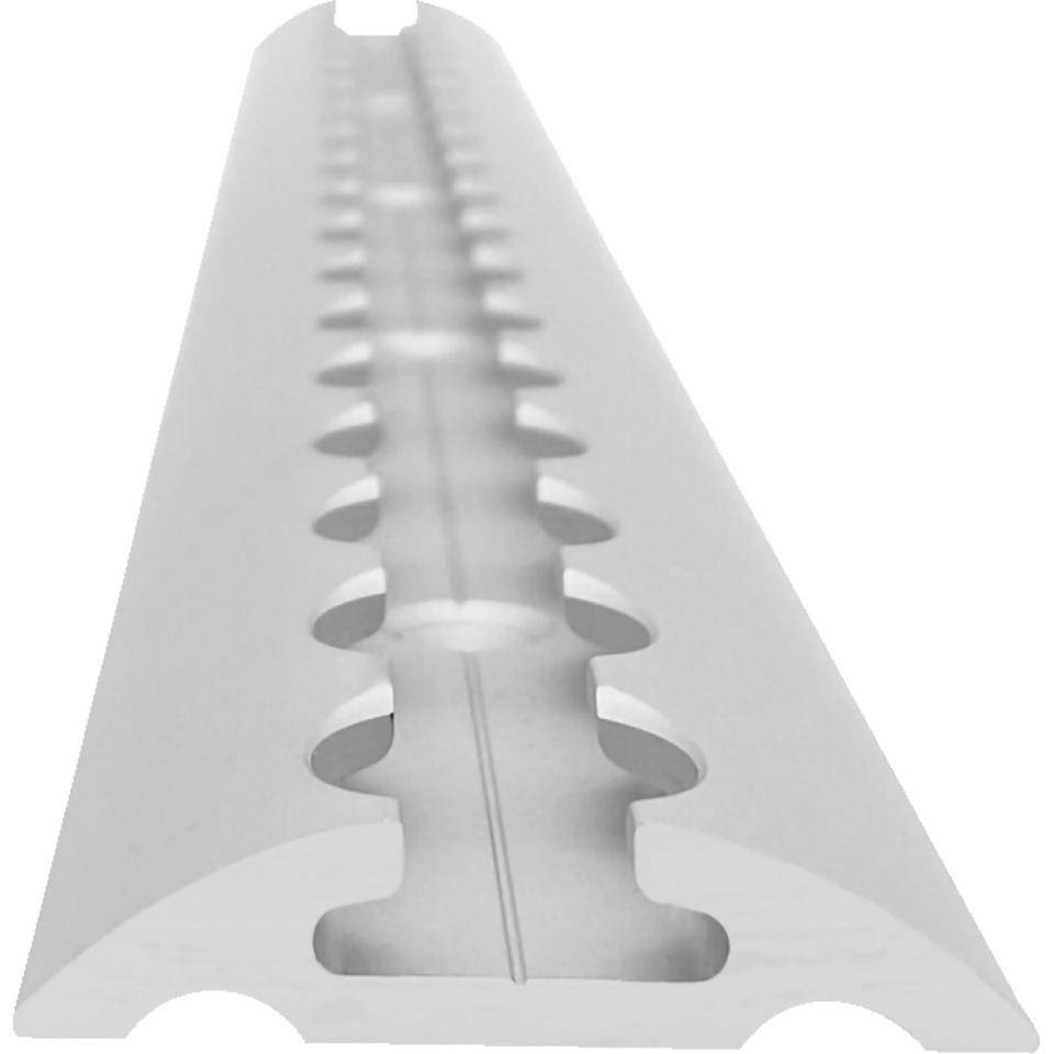 MTPro Airlineschiene 2050, halbrund, Loch-Ø 20mm, Aluminium, 1500x50x11,5mm