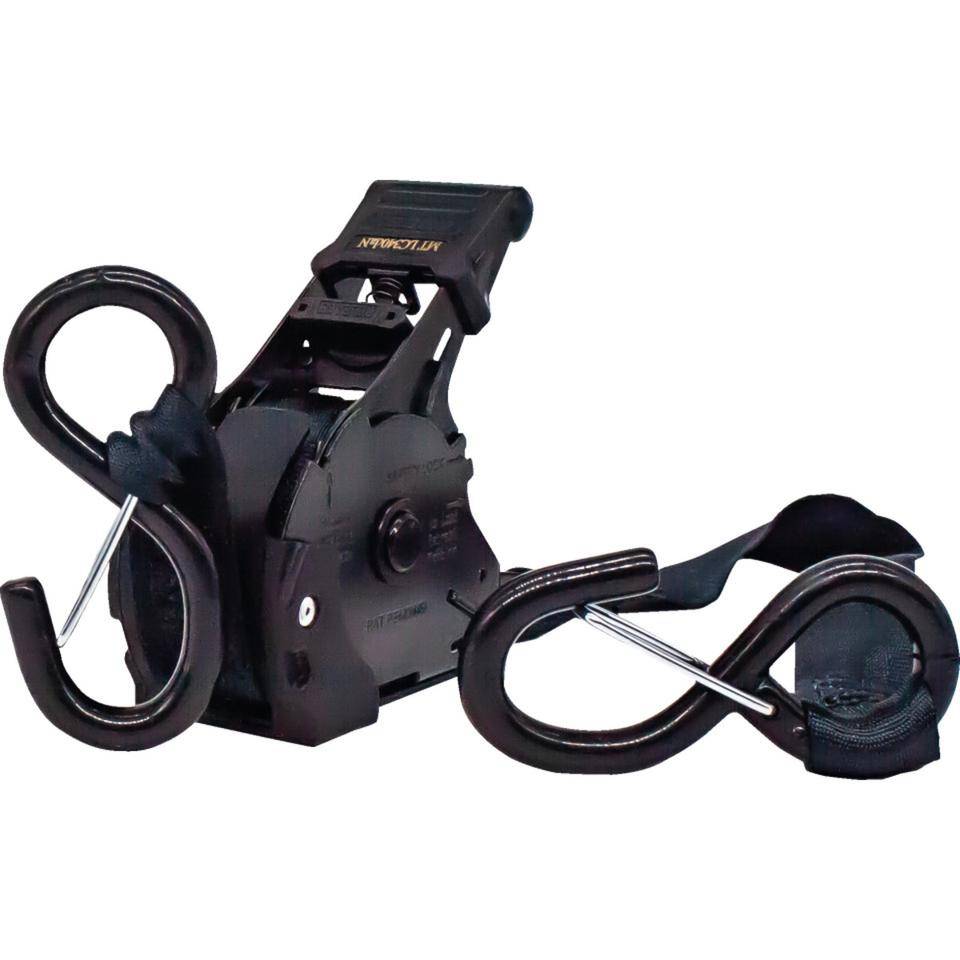 MTPro Automatikzurrgurt S-Haken, DIN EN 12195-2, schwarz, Aufrollfunkt., 25mmx3,65mm
