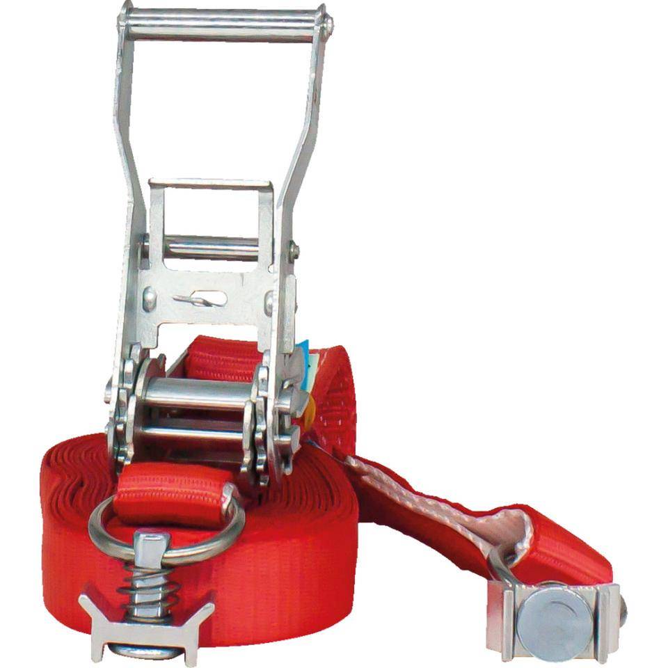 MTPro Zurrgut 1025-150, 2-teilig, DIN EN 12195-2, rot, mit Druck-Ratsche, 25mmx4mm