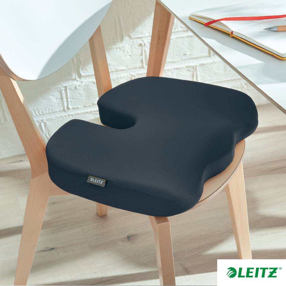 LEITZ Ergo Cosy Sitzkissen, ergonomisch geformt, grau