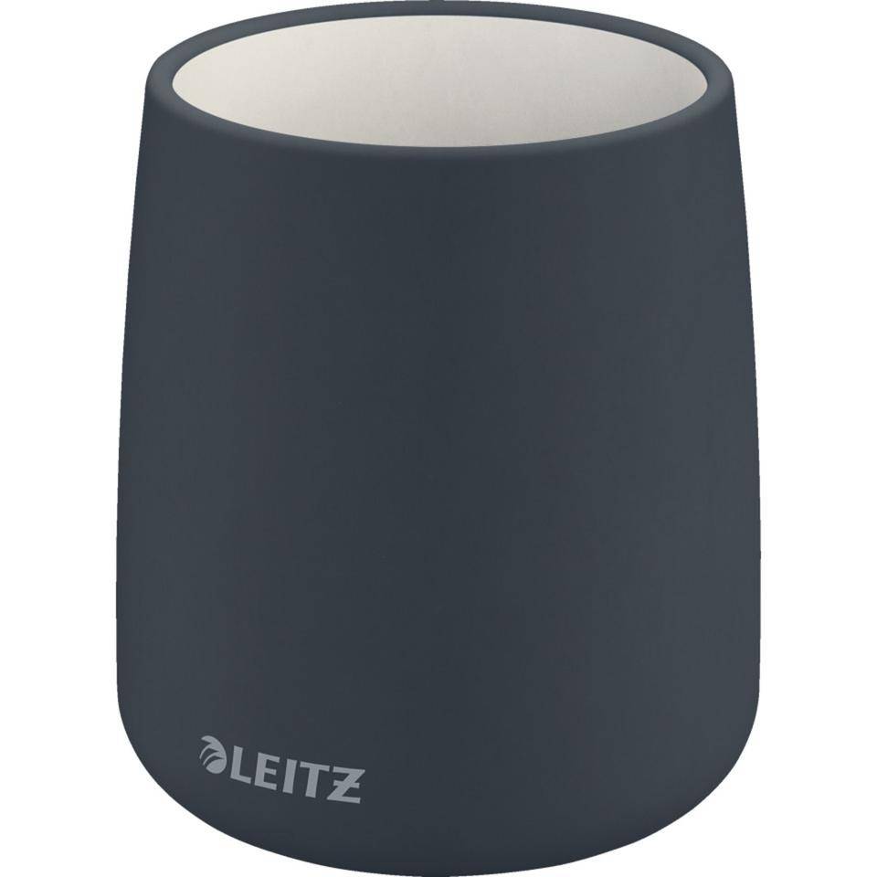 LEITZ Cosy Stifteköcher, samtgrau, Durchmesser: 85mm, Höhe: 108mm