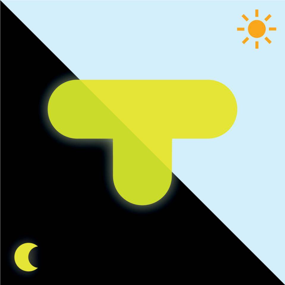 PERMALIGHT® power langnachleuchtend T-Stücke, R10, Kunststoff, fluoreszierend, 320x210x100mm, 10/VE