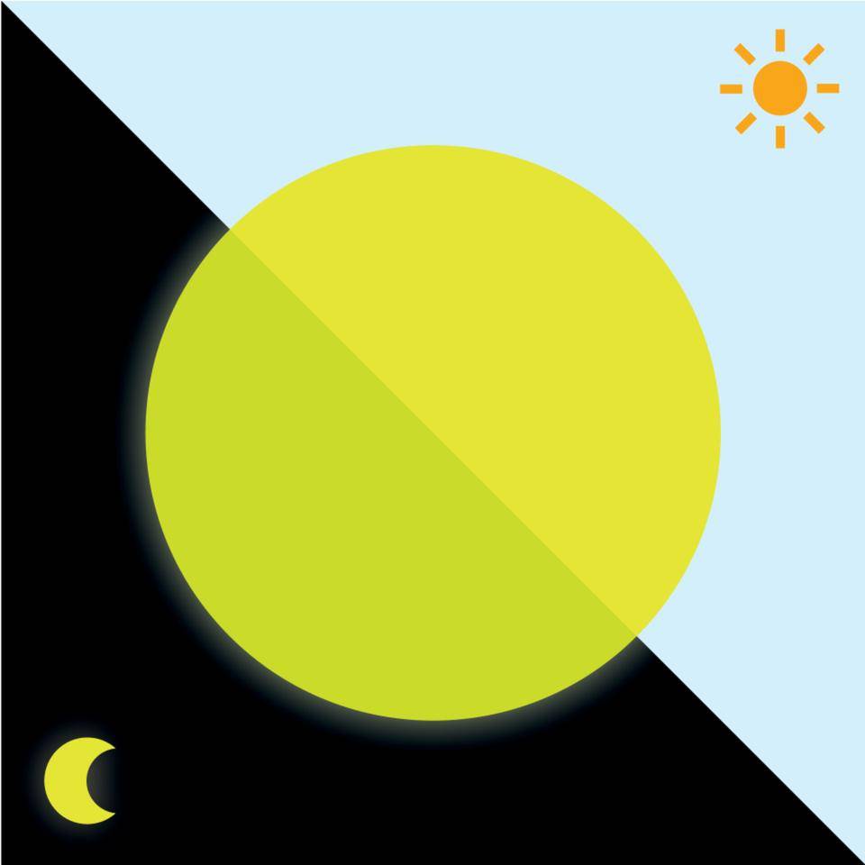 PERMALIGHT® power langnachleuchtend Ronde, R10, Kunststoff, fluoreszierend, Ø 100mm, 10/VE