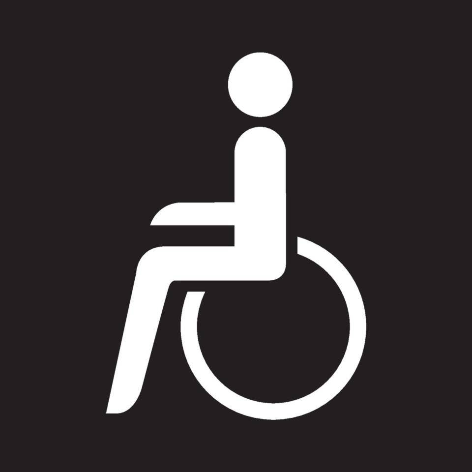 PREMARK® Bodenzeichen Behindertenparkplatz, R12, zum Einbrennen,1000x735mm, 5/VE