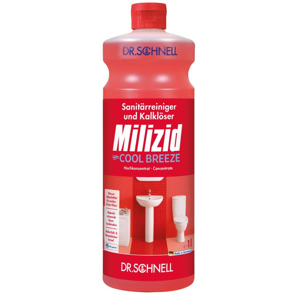 DR.SCHNELL Sanitärreiniger und Kalklöser MILIZID COOL BREEZE, 1 l/Flasche