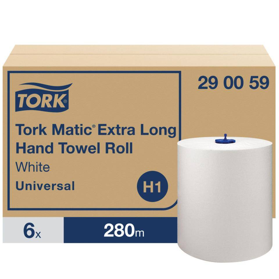 TORK Matic® Papierhandtuchrollen H1, extra-lang, 1-lagig, 280mx21cm, 6 ROL/VE
