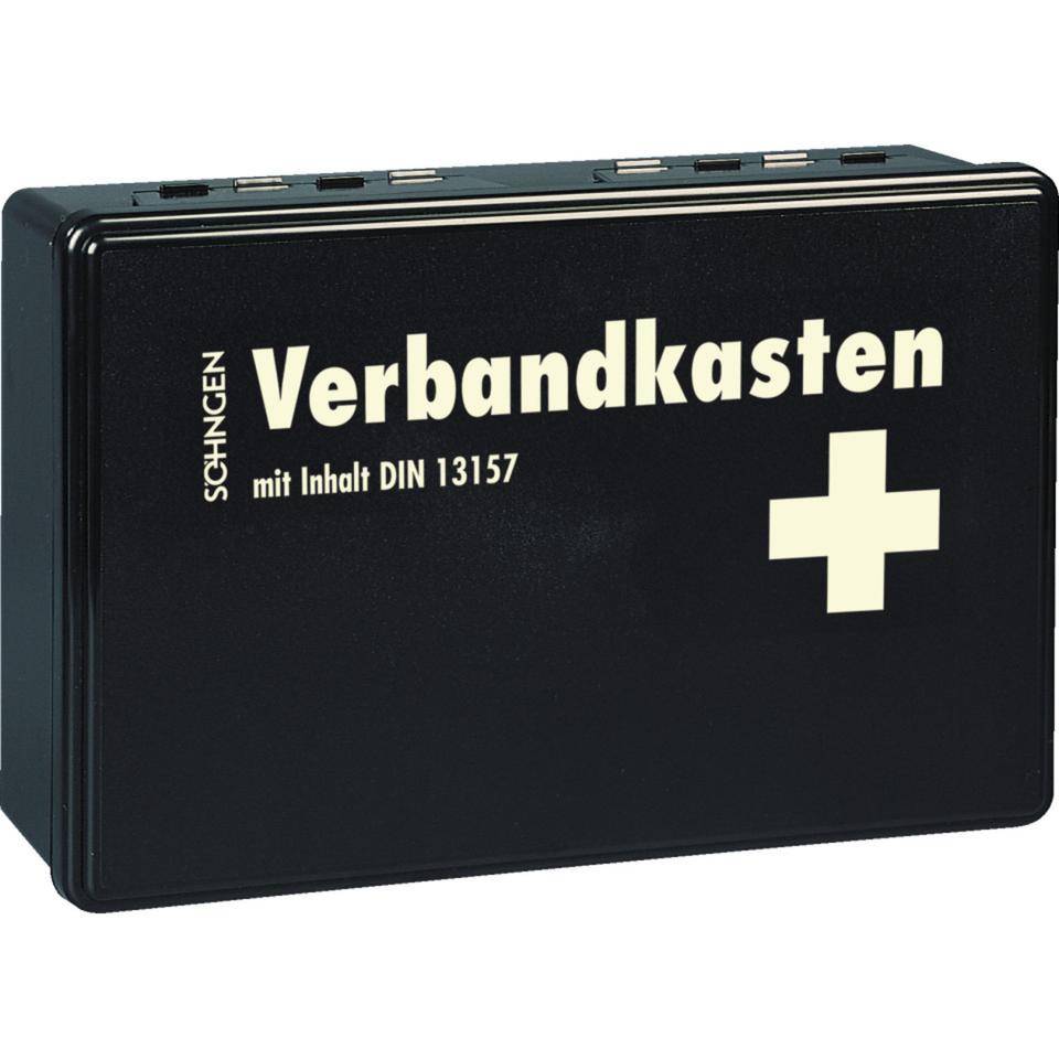 SÖHNGEN® Verbandkasten Kiel, mit PERMALIGHT Beschriftung, schwarz, Kunststoff