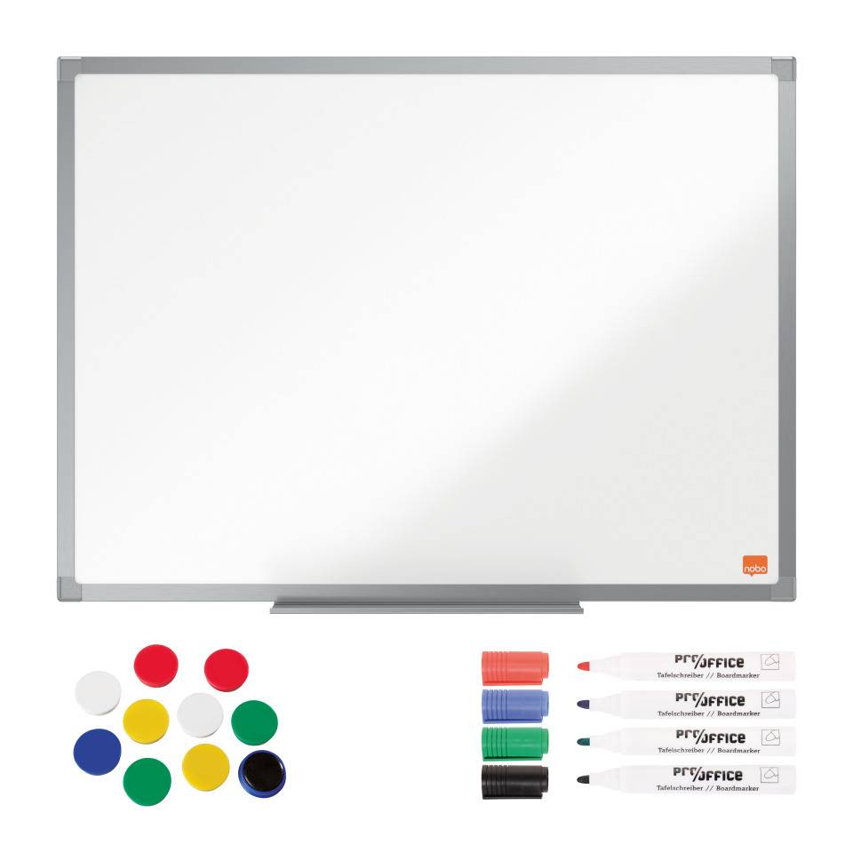 Vorteilsset Whiteboard 1500x1000mm, mit 4 Markern und 10 Magneten