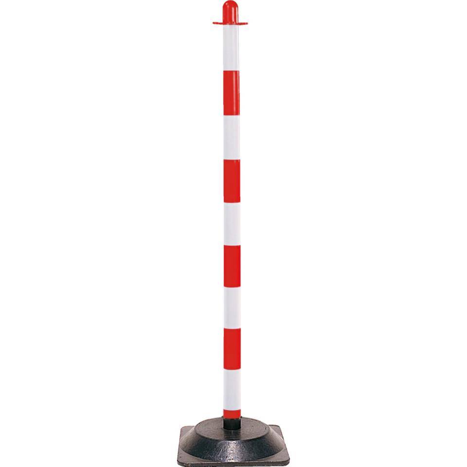 K.57 Einzelkettenständer Mobil Maxi, rot/weiß, Kunststoff, 1100mm