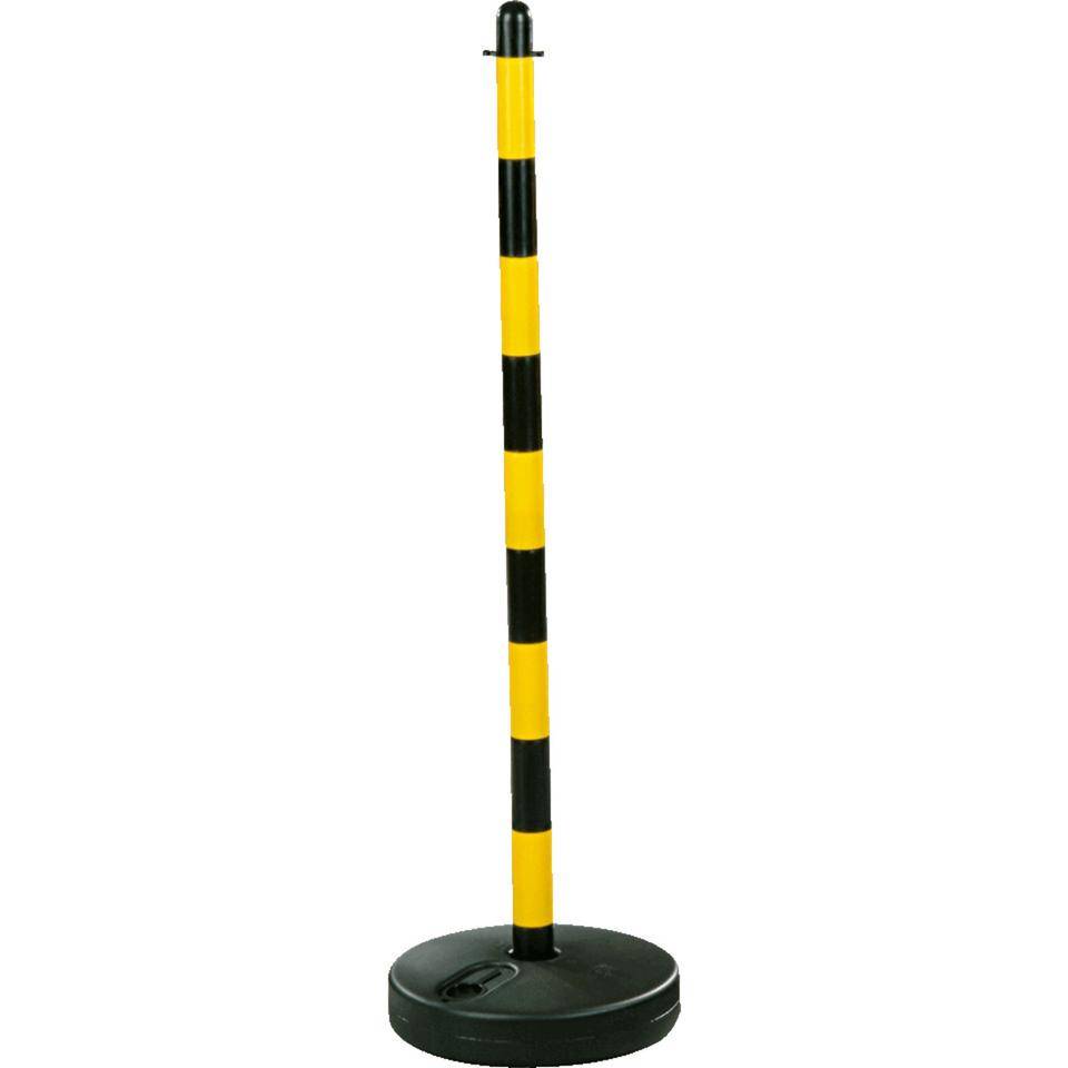 K.57 Einzelkettenständer Universal Maxi, gelb/schwarz, Kunststoff, Höhe 1100mm