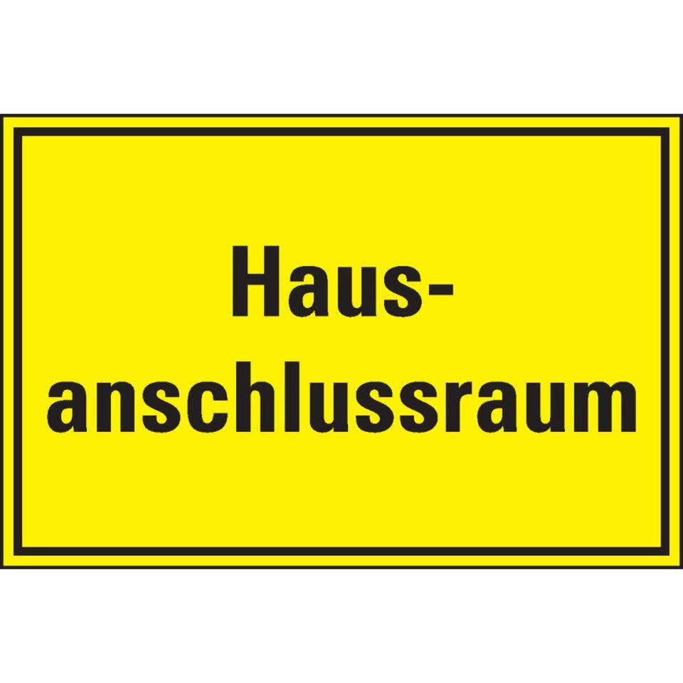 Hinweisschild Hausanschlussraum, Folie, selbstklebend, 300x200mm