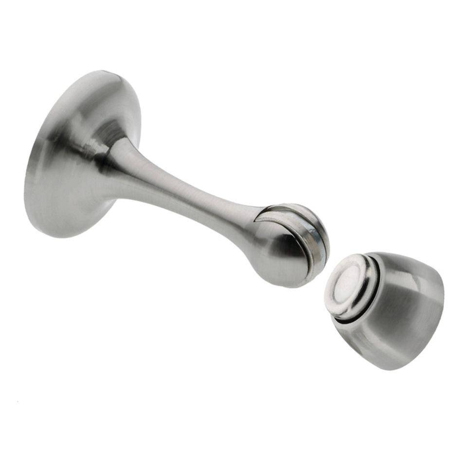 Magnet-Türstopper TWM 2495 Ni SB, Wandmontage, 95mm, inkl. Befestigungsmaterial