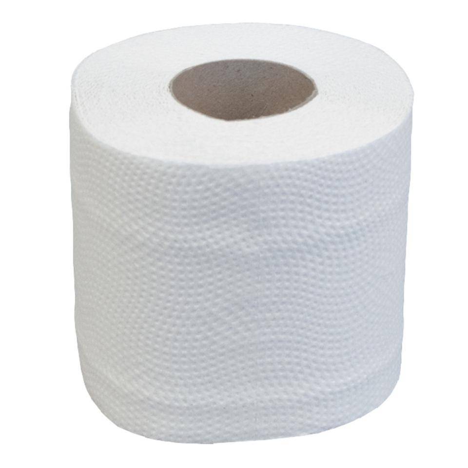 KATRIN® Toilettenpapier BASIC, 2-lagig, weiß, saugfähiges Papier, 64 Rollen/VE