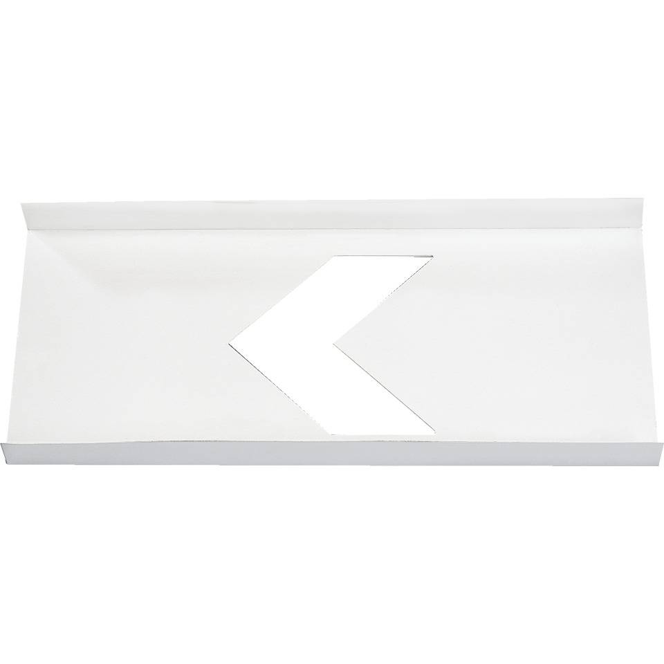 Pfeilschablone Typ 1, Pfeil ohne Schweif, Kunststoff, Pfeil: 10x10 cm, 30x14cm