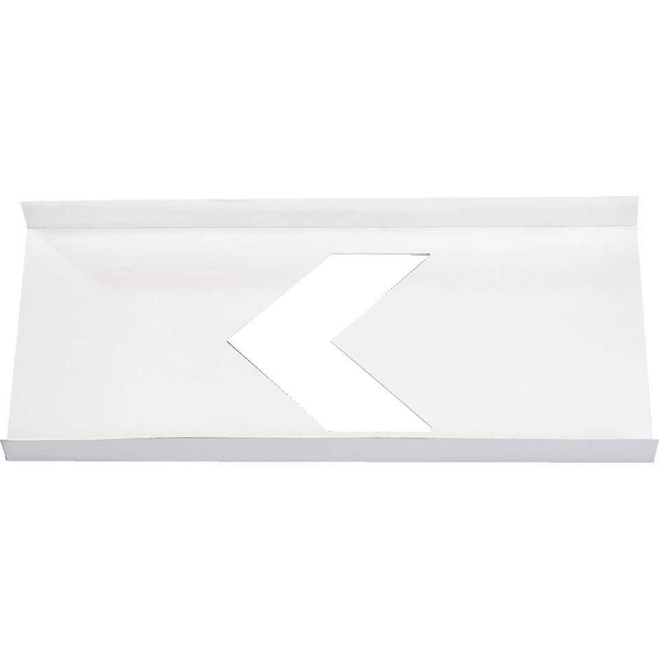 Pfeilschablone Typ 1, Pfeil ohne Schweif, Kunststoff, Pfeil: 10x10 cm, 30x14cm