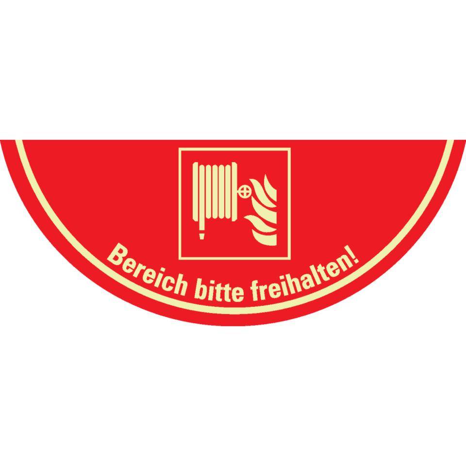 PERMALIGHT® power langnachleuchtend Bodenmarkierung Löschschlauch, R10, Bodenmarkierungsfolie, 750x300mm