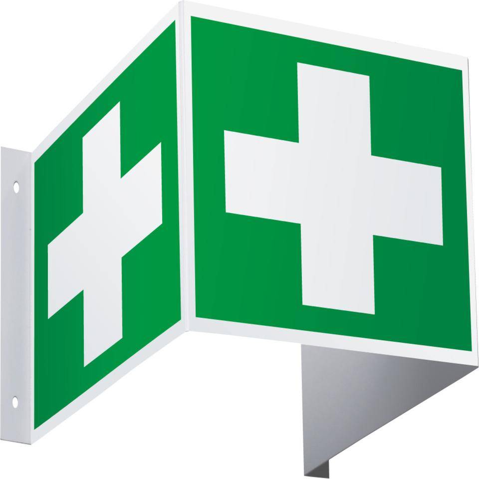 Rettungsschild Erste Hilfe, 3D-Optik, ASR/ISO, Kunststoff, 200x200mm