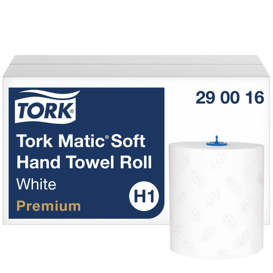 TORK Matic® Handtuchrollen Premium H1, 2-lagig, weiß, Papier, 6 Rollen/VE