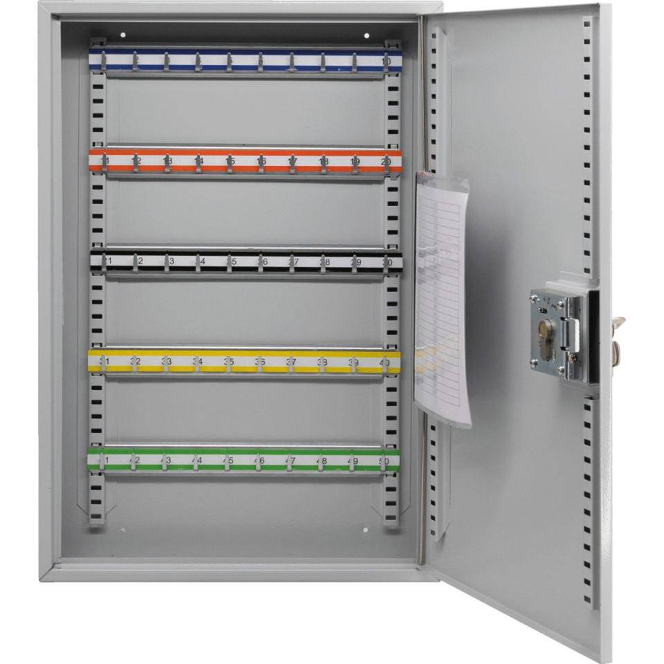 BURG WÄCHTER Schlüsselschrank Serie 6850, mit 50 Haken, 380x500x80mm