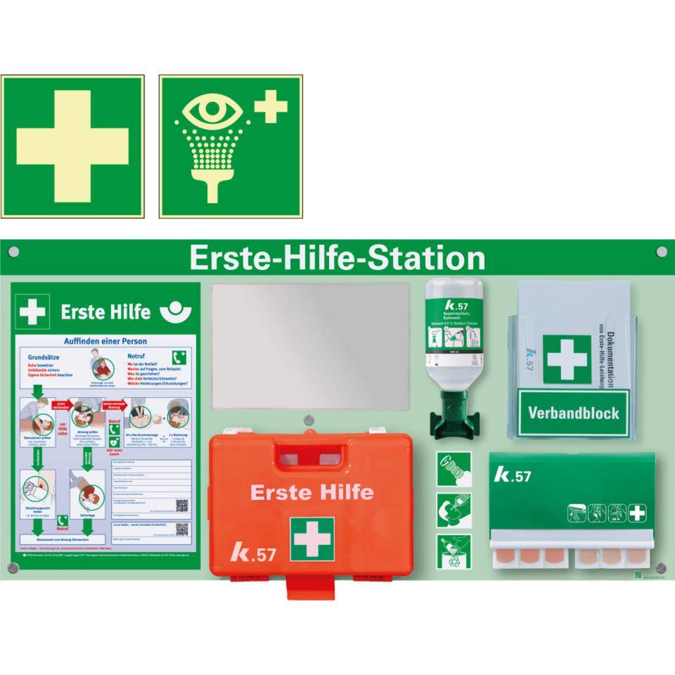 K.57 Erste-Hilfe-Station Premium, Koffer Classic, Alu-Verbund, 940x475x3mm