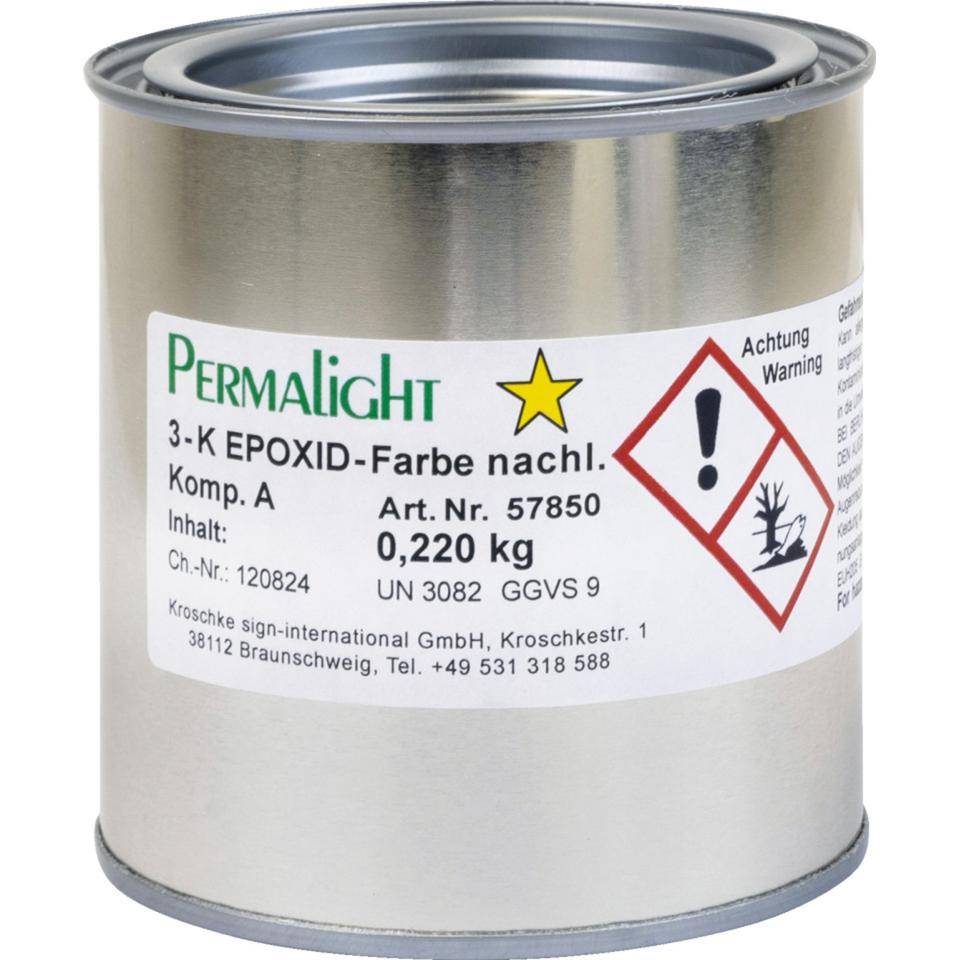 PERMALIGHT® power langnachleuchtend 3-Komponenten-Epoxid-Farbe, für Bodenmarkierungen, 1kg/Gebinde