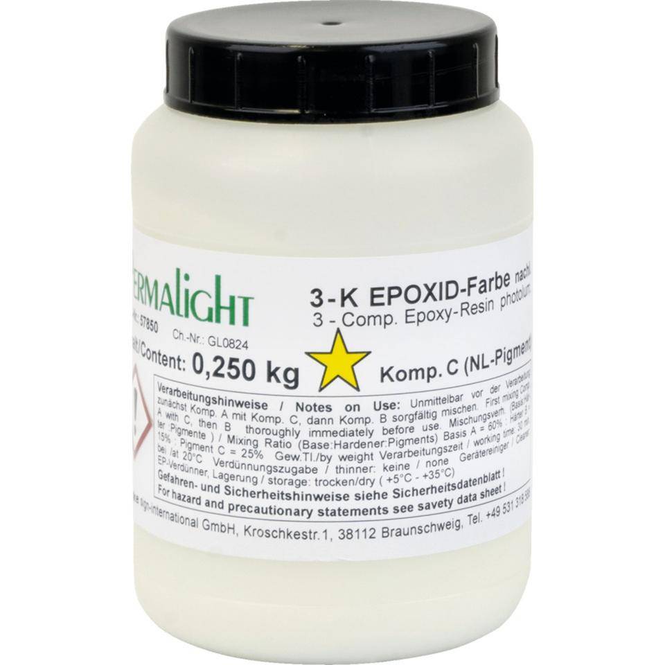 PERMALIGHT® power langnachleuchtend 3-Komponenten-Epoxid-Farbe, für Bodenmarkierungen, 1kg/Gebinde