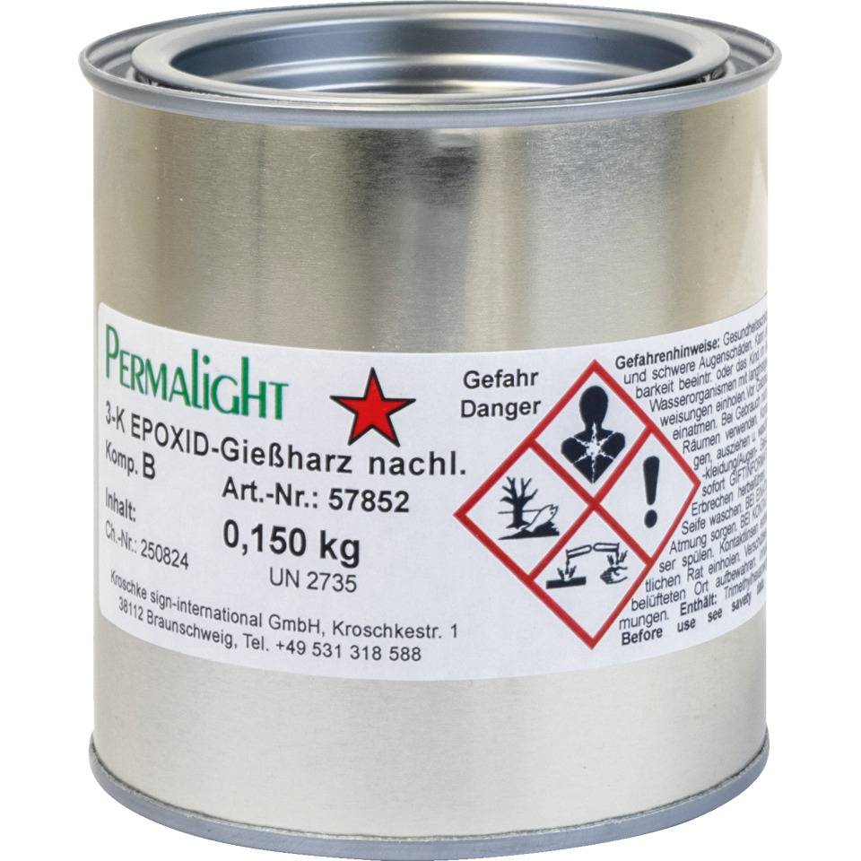 PERMALIGHT® power langnachleuchtend Gießharz-Bodenkennzeichnung, 3-Komponenten-Epoxid Gießharz, 1kg