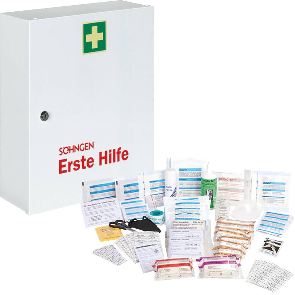 Söhngen® Verbandschrank Paris PRO Werkstatt, ASR A4.3, weiß, 402x462x112mm